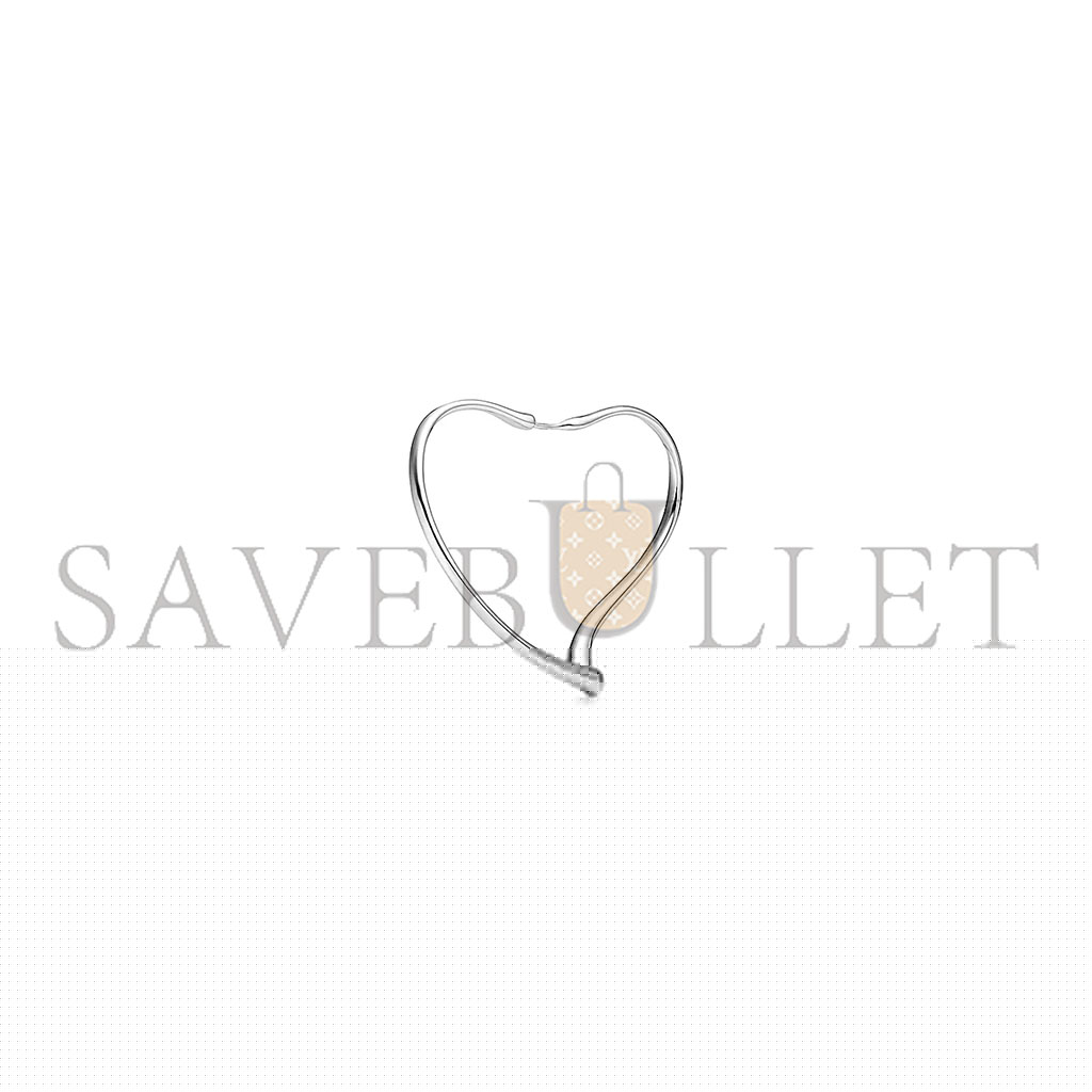 T*f*ny elsa peretti® open heart hollow heart hoop earrings 60020129